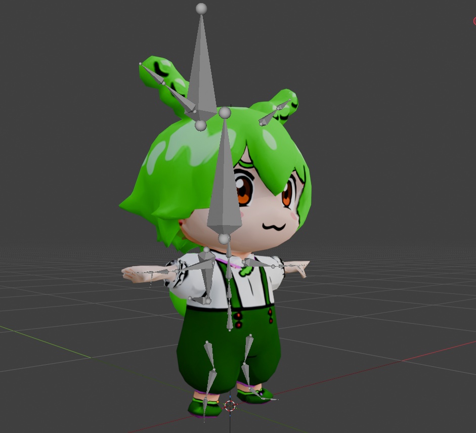 SDずんだもん 3Dモデル
