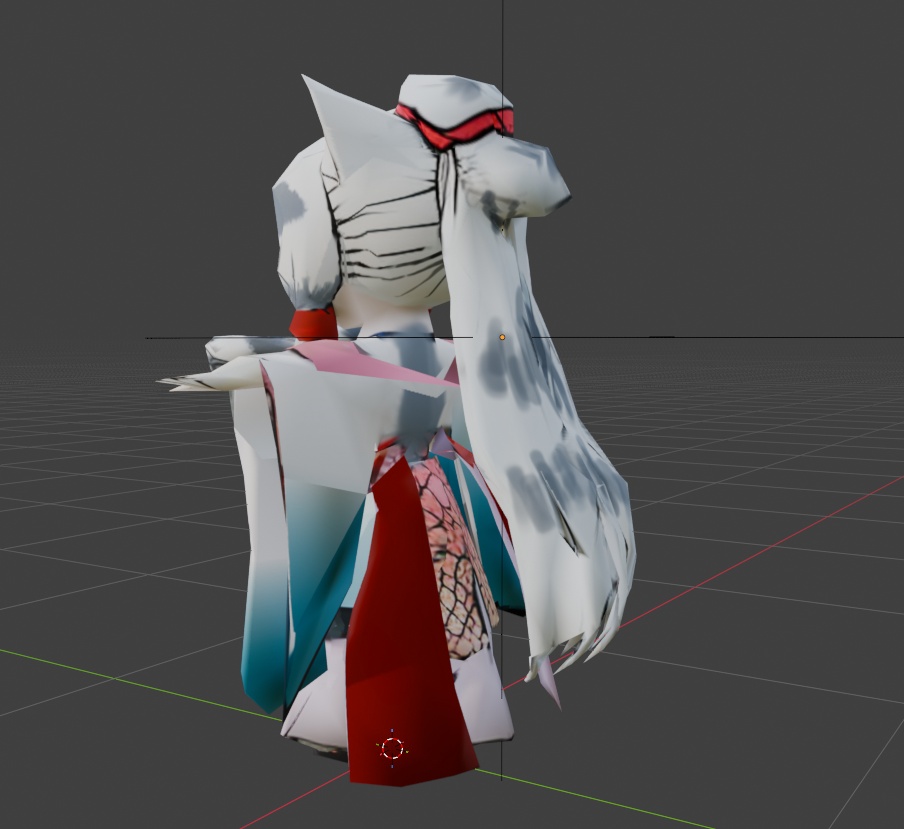 SD東北イタコ 3Dモデル