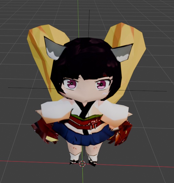 SD東北きりたん 3Dモデル