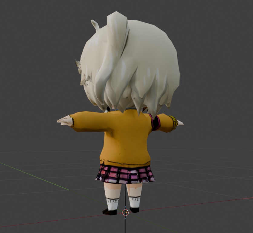 SD春日部つむぎ 3Dモデル