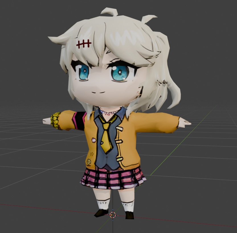 SD春日部つむぎ 3Dモデル
