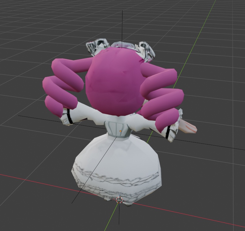 SD四国めたん 3Dモデル