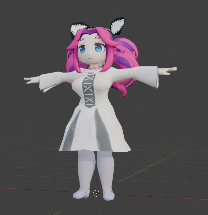 四国めたん デフォルメ頭身　3Dモデル