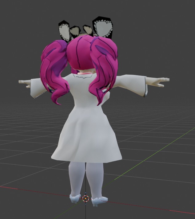 四国めたん デフォルメ頭身 3Dモデル