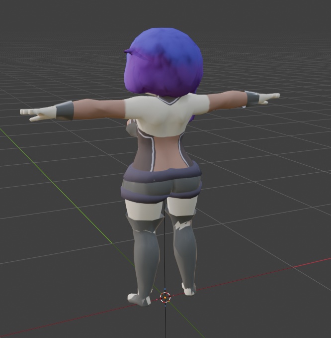 九州そら デフォルメ頭身 3Dモデル