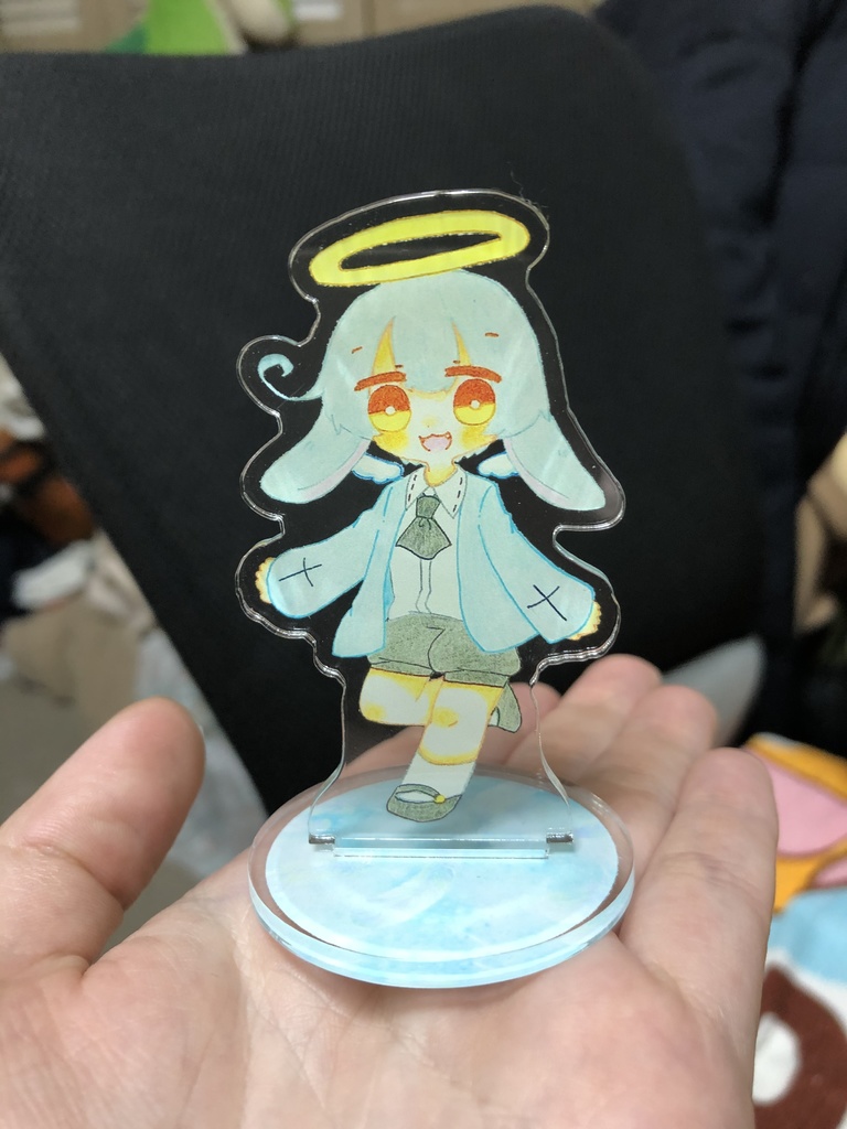 水色うさ天使くんアクリルフィギュア