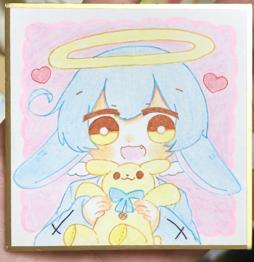 うちの子豆色紙