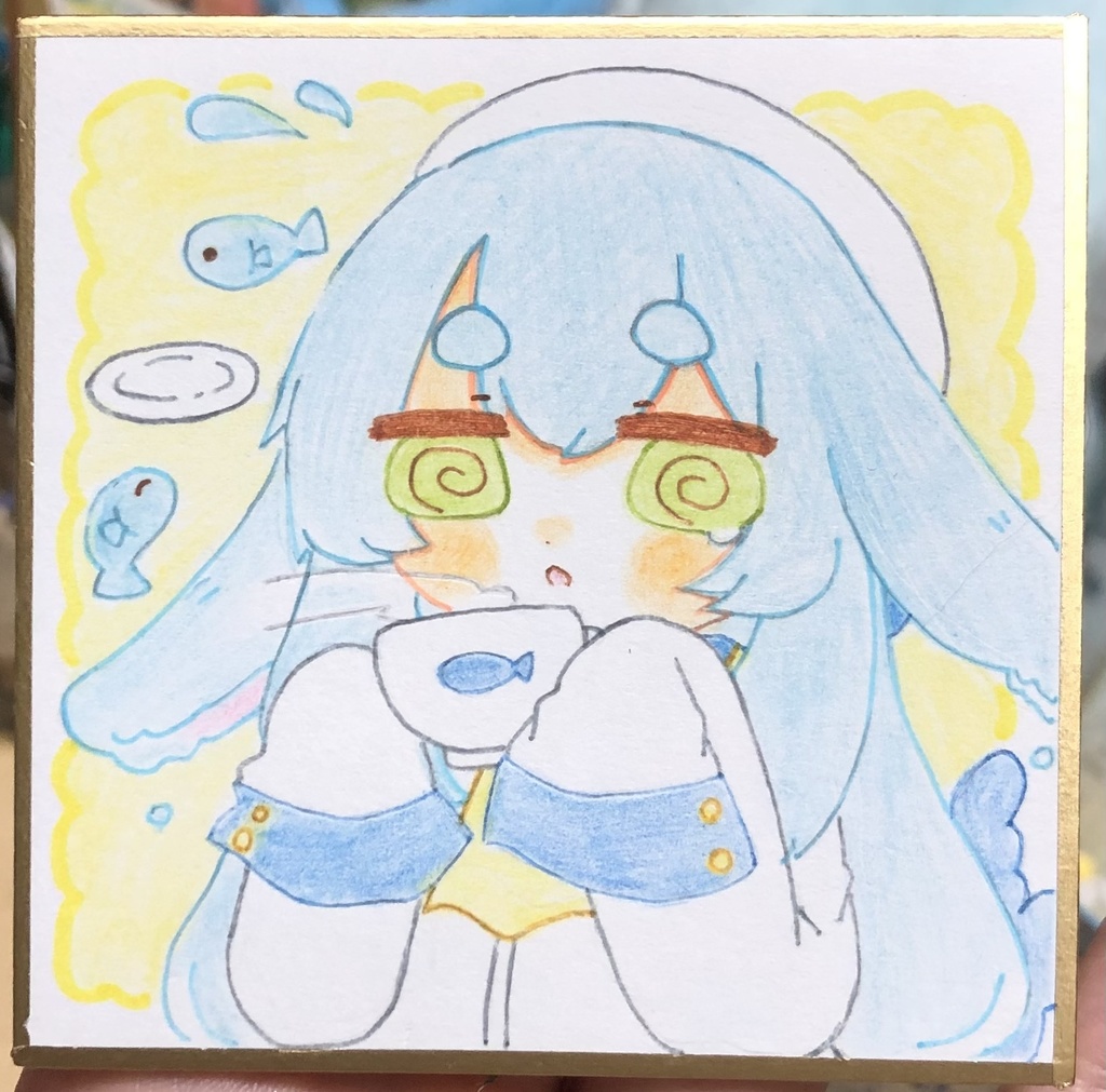 うちの子豆色紙