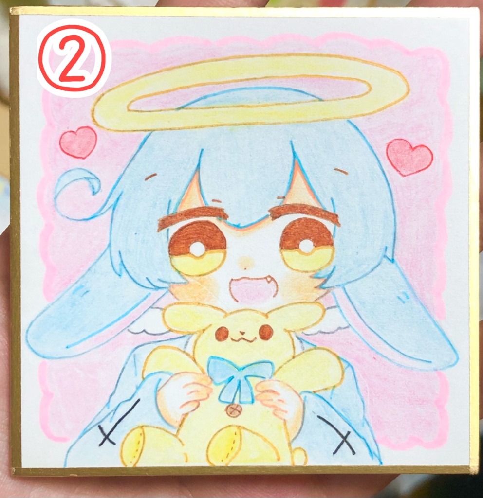 うちの子豆色紙