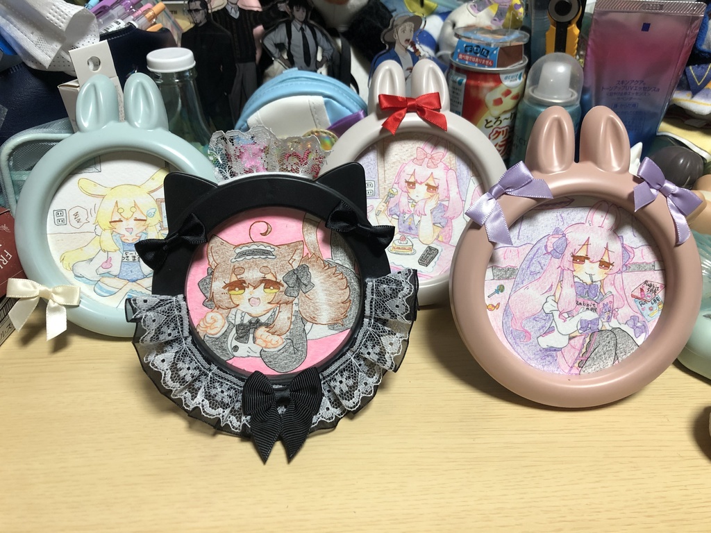 うちの子デコフレーム入りイラスト