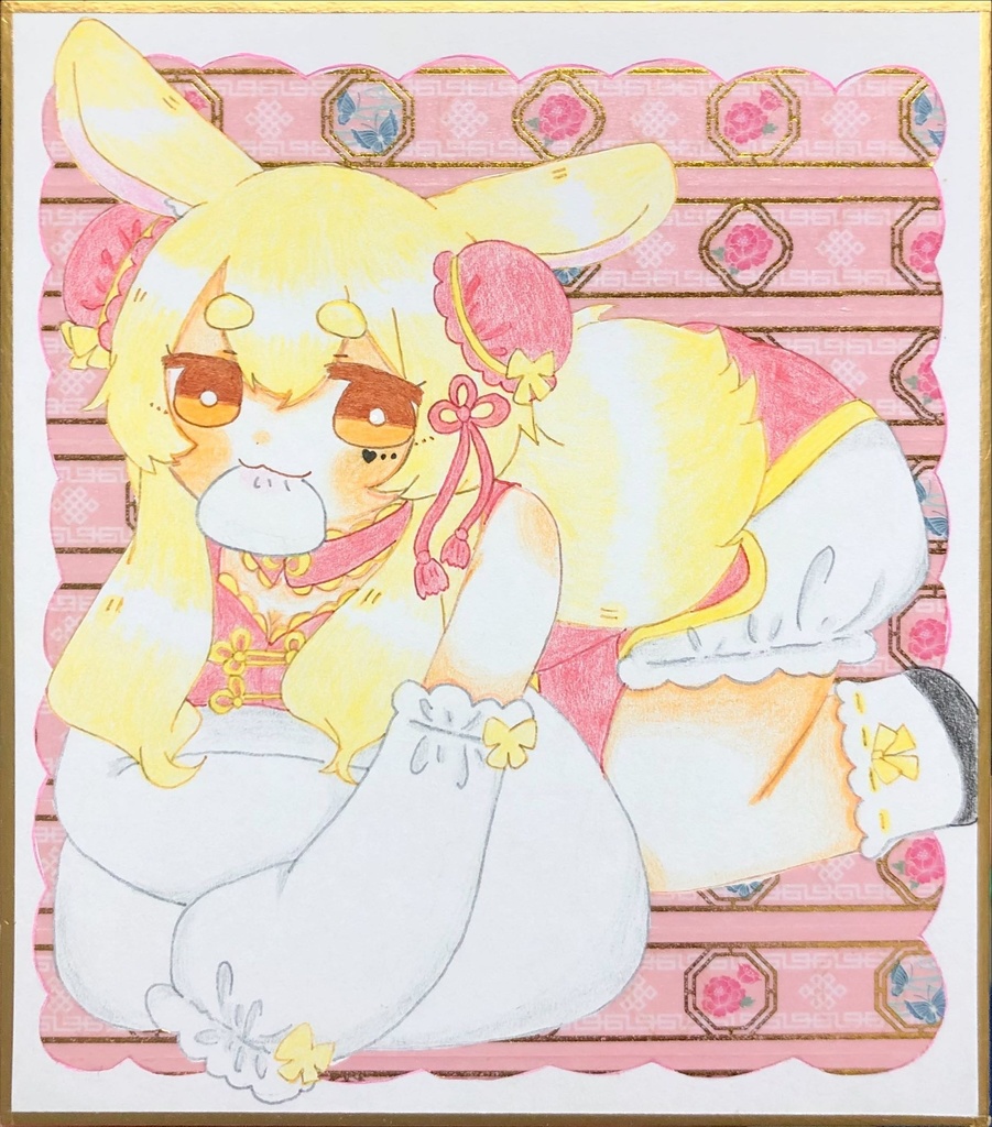 うちの子ミニ色紙(マステver.)