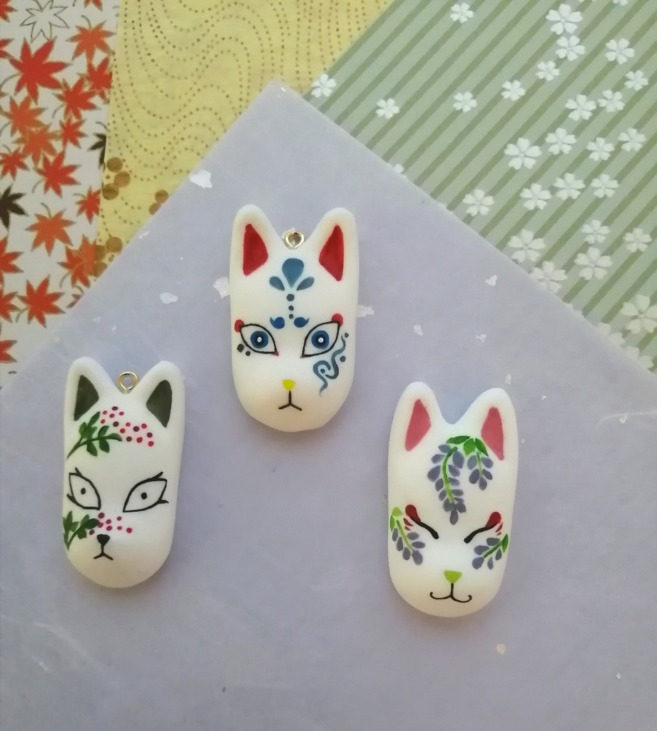 【鬼滅の刃】 厄除の面イメージ根付