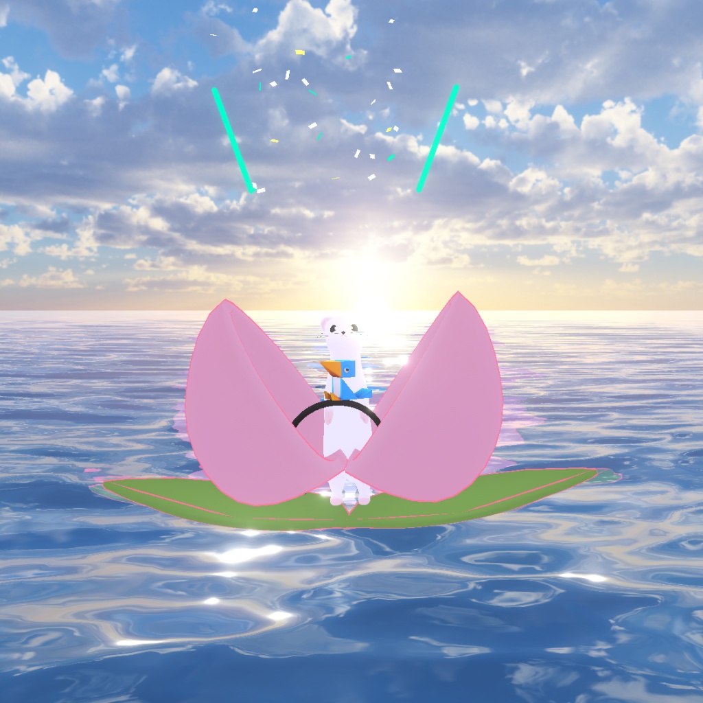 【VRM/cluster対応】どんぶらこ桃