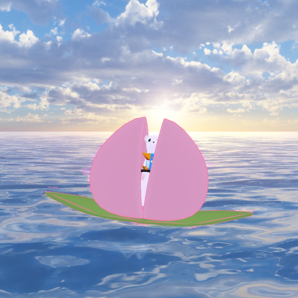 【VRM/cluster対応】どんぶらこ桃