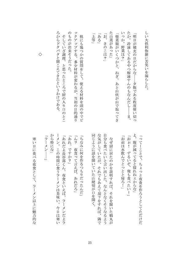 鶴丸国永の悪戯日記麺