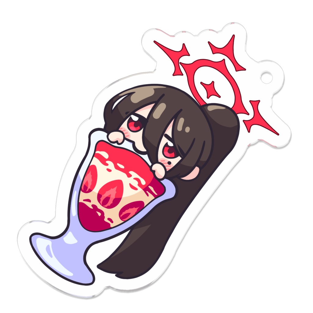 「キーホルダー」ハスミ(パフェ)「ブルーアーカイブ」