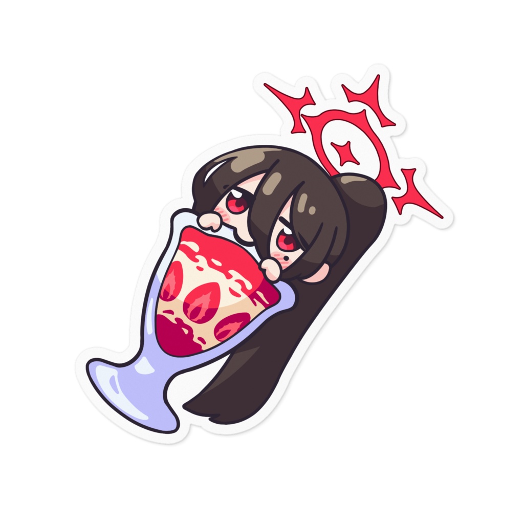 「ステッカー」ハスミ(パフェ)「ブルーアーカイブ」