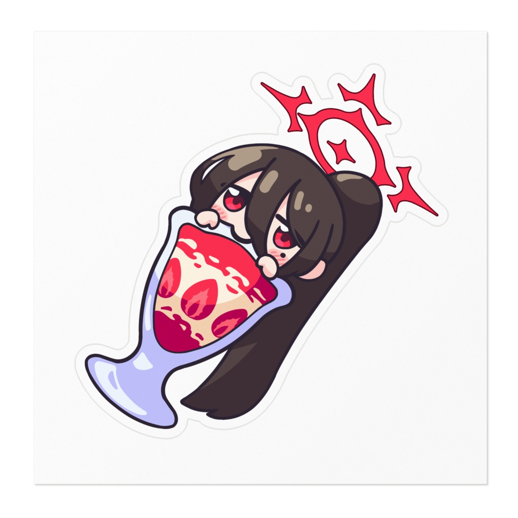 「ステッカー」ハスミ(パフェ)「ブルーアーカイブ」