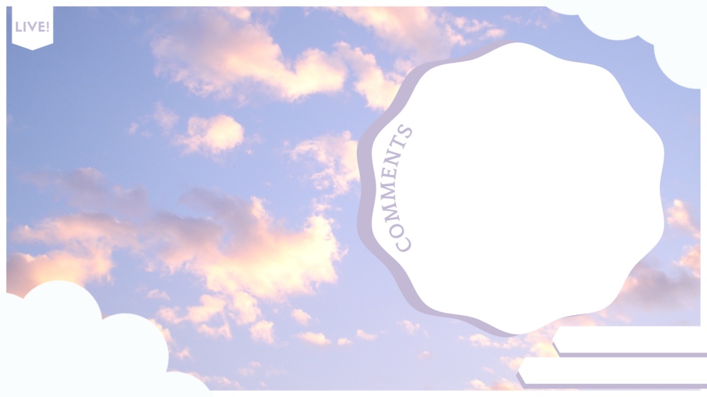 Vtuberさん向け | FREE Cute Overlay's Pack