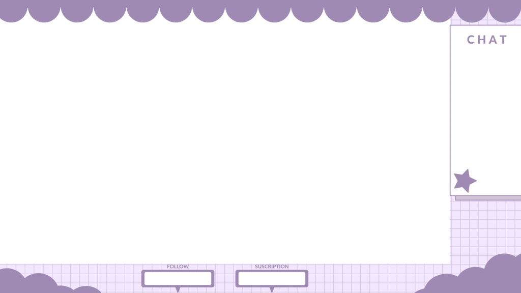 Vtuberさん向け | FREE Cute Overlay's Pack