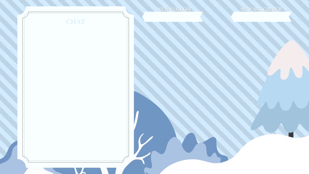 Vtuberさん向け | FREE Cute Overlay's Pack