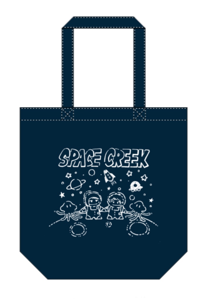 SPACE CREEK トートバック＋缶バッチ
