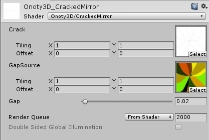 ひび割れ鏡(CrackedMirror)シェーダー