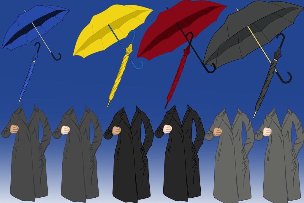 Rain assets Umbrella and Raincoats