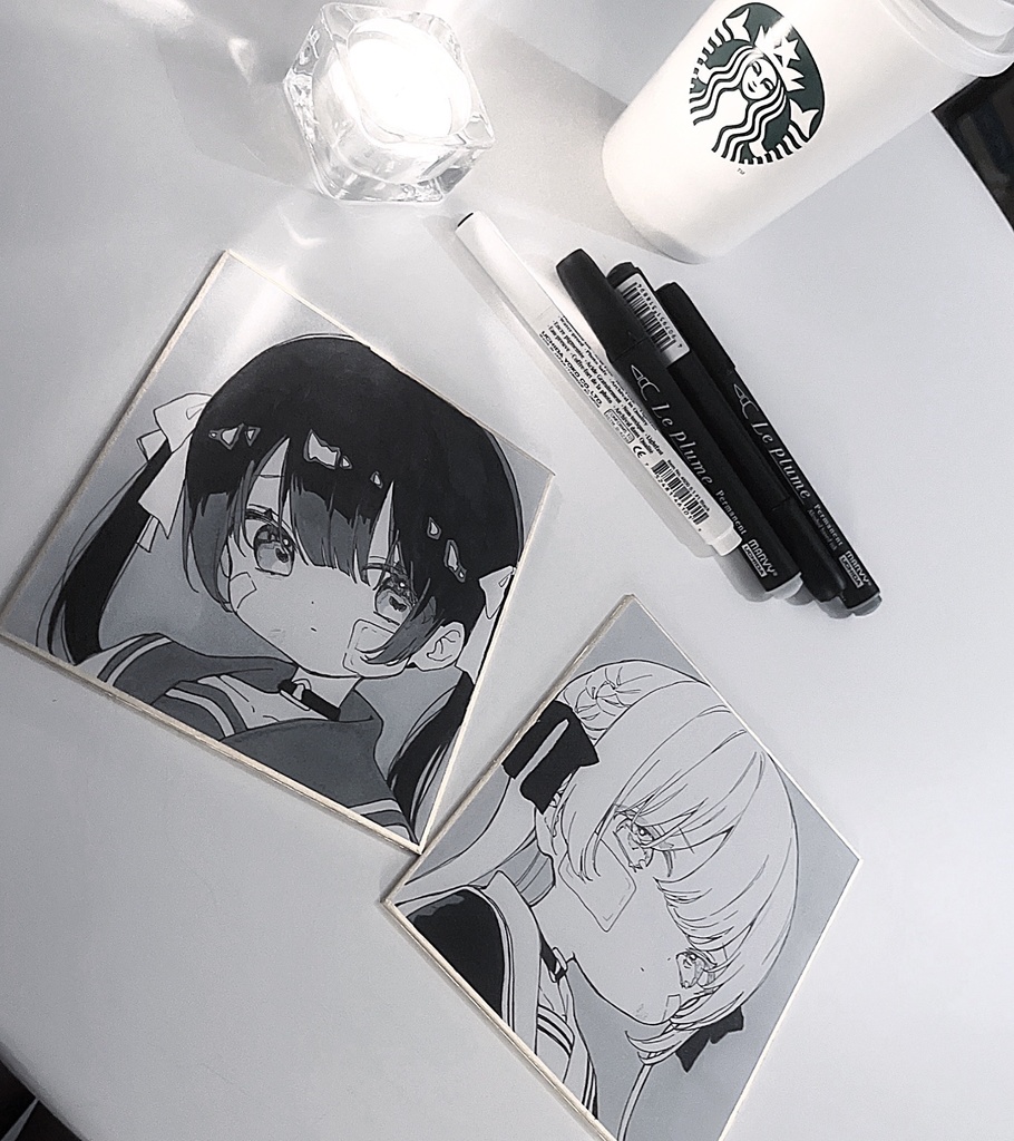 ミニ色紙No.37＆No.38