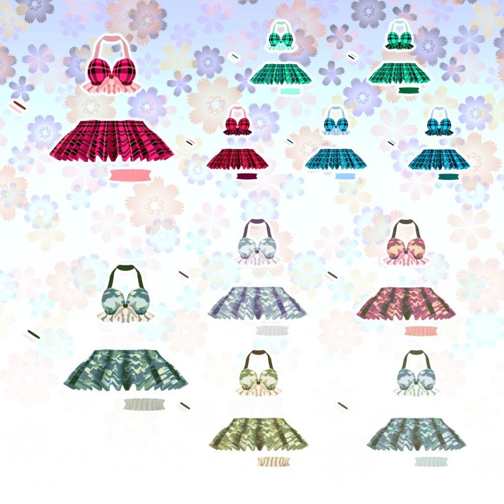 【Rono・透羽向け】おめかし水着【お着替え用】