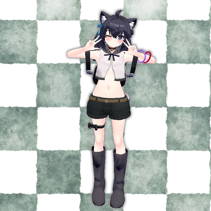 【VRChat】夏ショートパーカー【お着替え用】