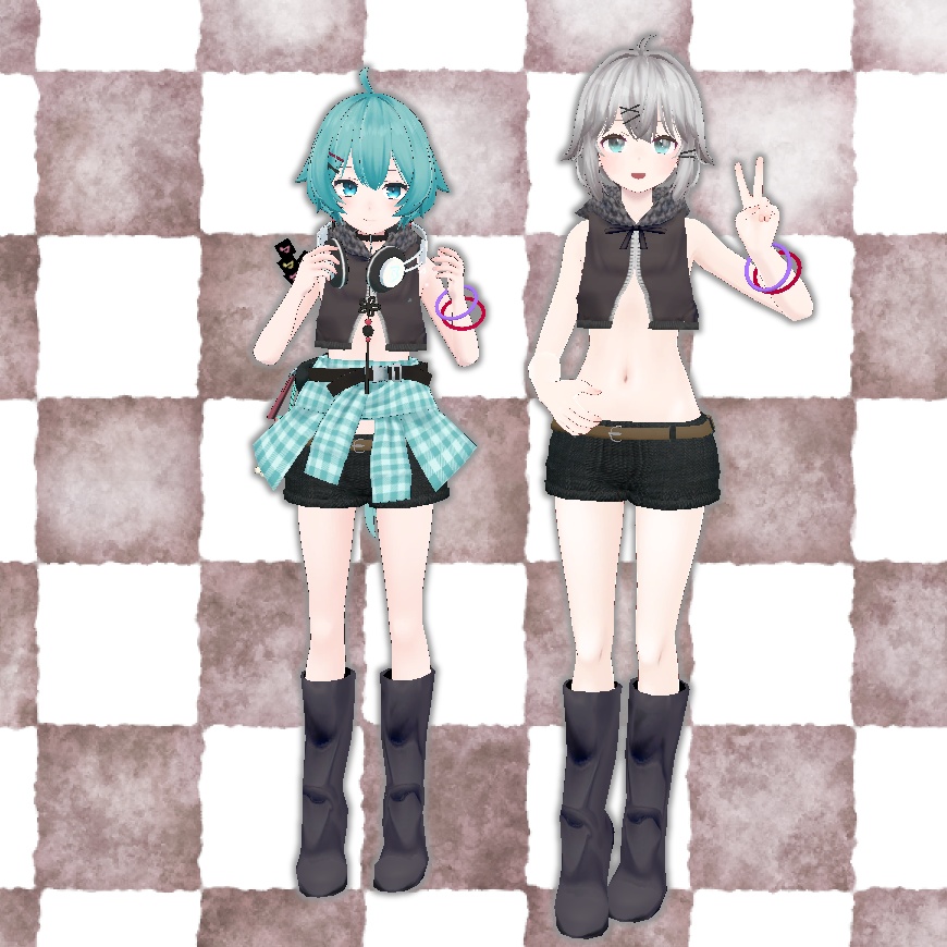 【VRChat】夏ショートパーカー【お着替え用】