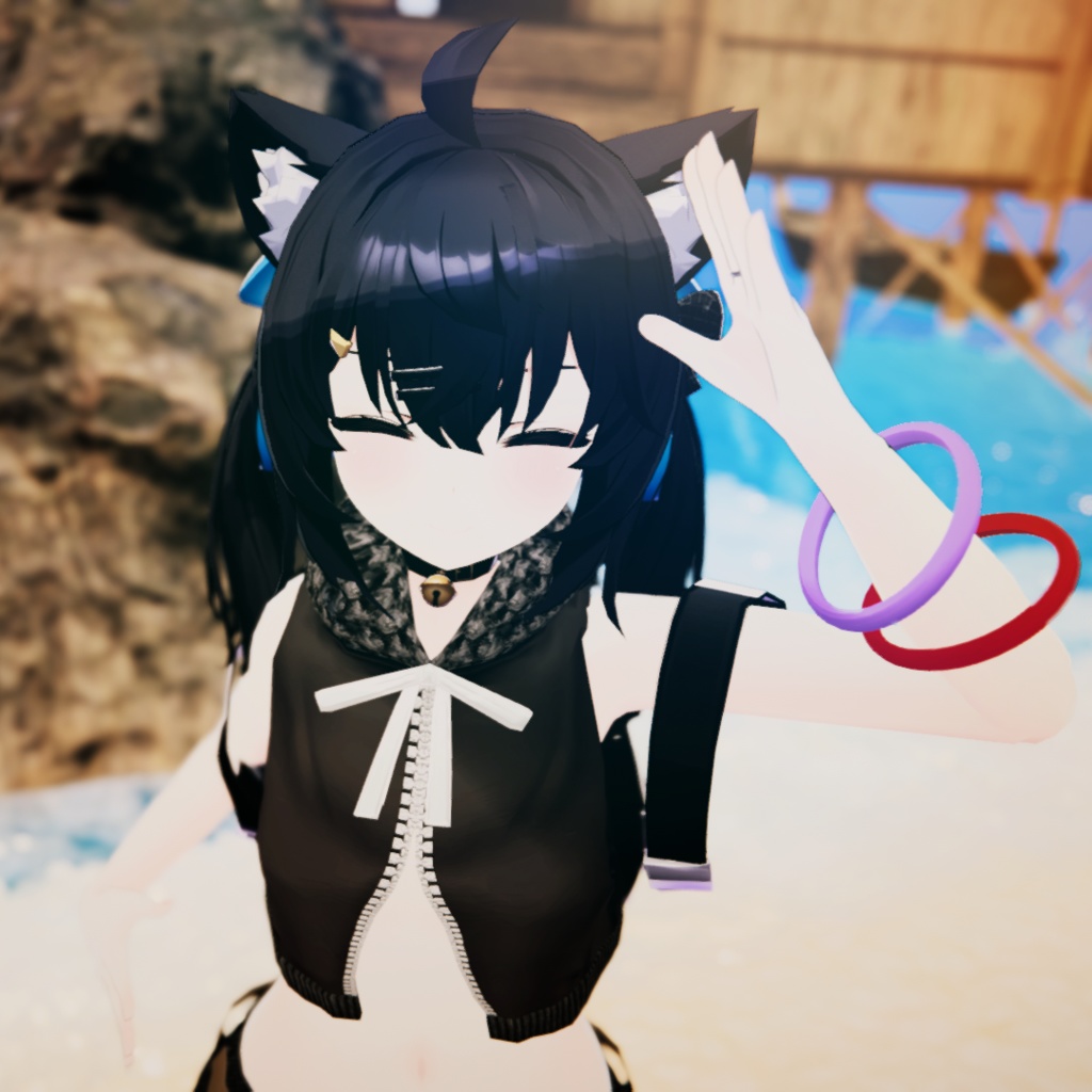 【VRChat】夏ショートパーカー【お着替え用】