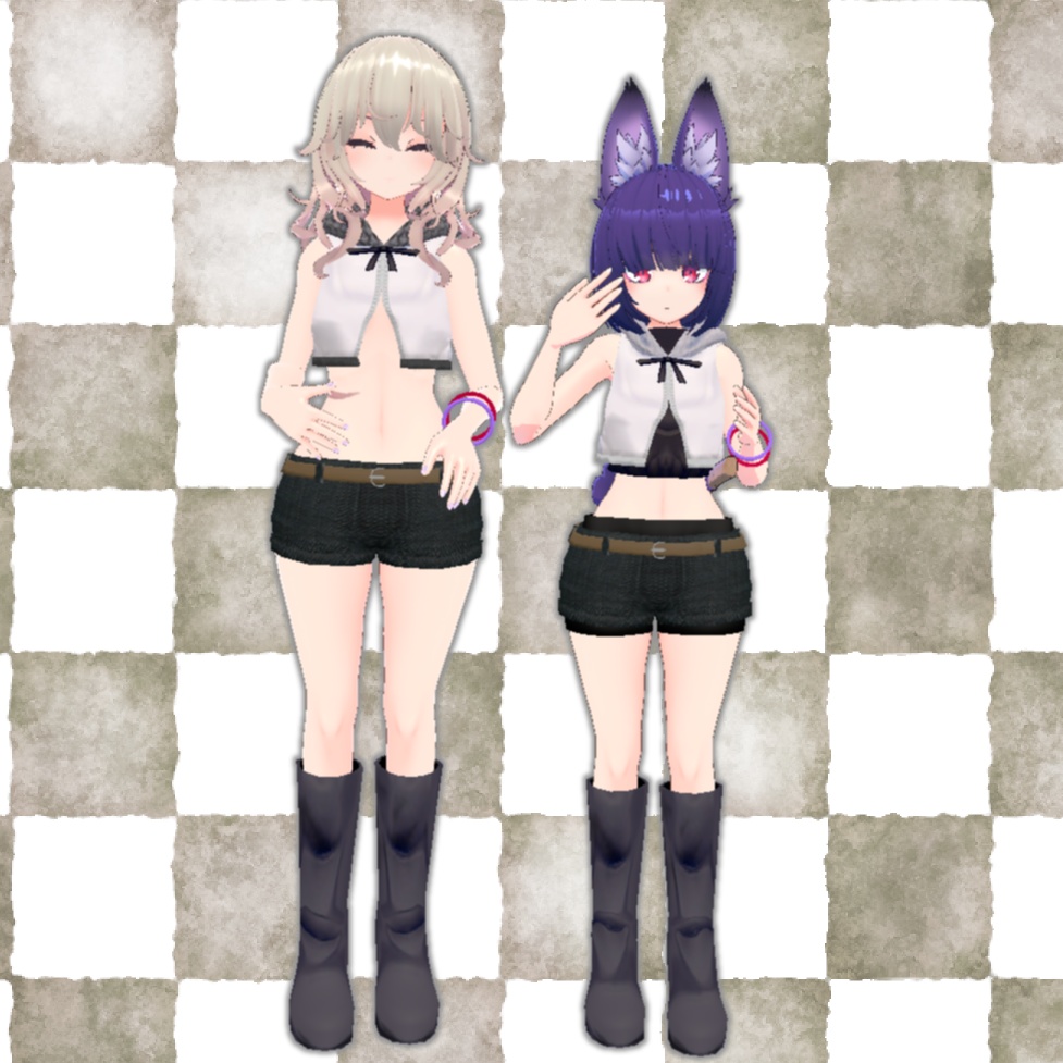 【VRChat】夏ショートパーカー【お着替え用】
