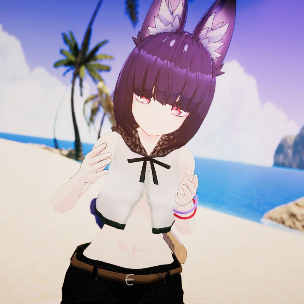 【VRChat】夏ショートパーカー【お着替え用】
