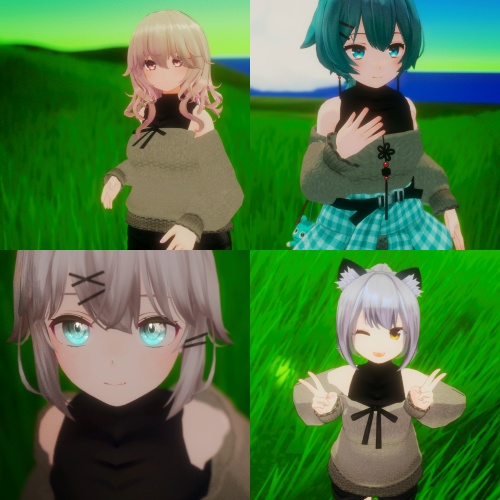 【VRChat想定】ラフスタイル【お着替え用】