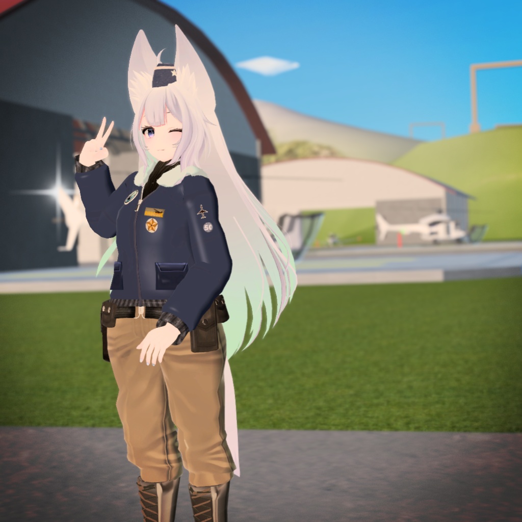 【VRChat想定】フライトジャケット【お着替え用】