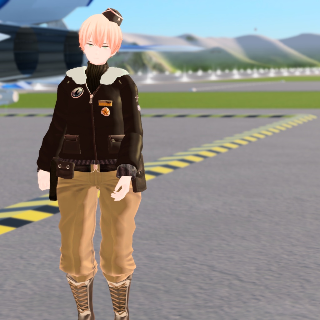 【VRChat想定】フライトジャケット【お着替え用】