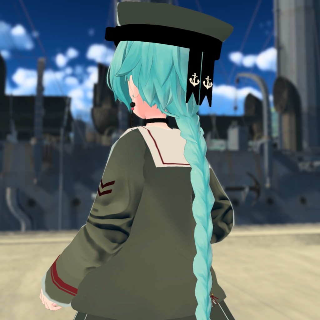 【VRChat想定】セーラマリン【お着替え用】