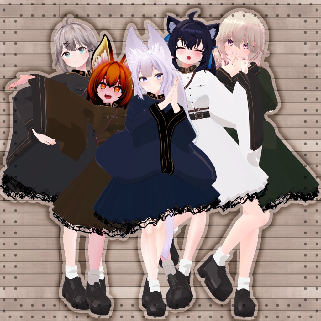 【VRChat想定】ミリタリーゴシック【お着替え用】