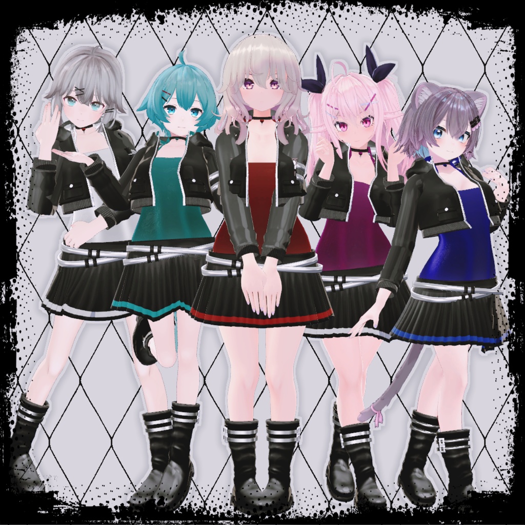 【VRChat想定】ジャケットスタイル【お着替え用】