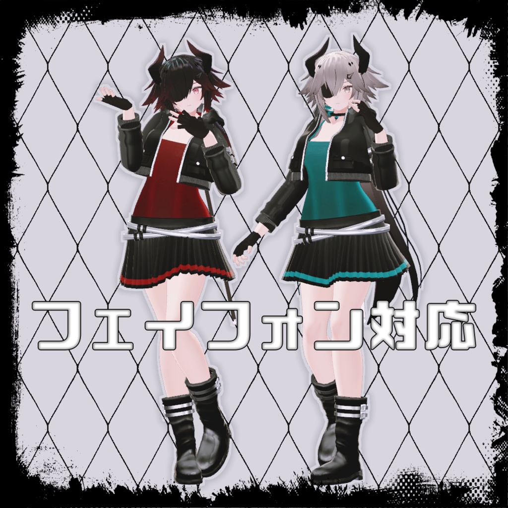 【VRChat想定】ジャケットスタイル【お着替え用】