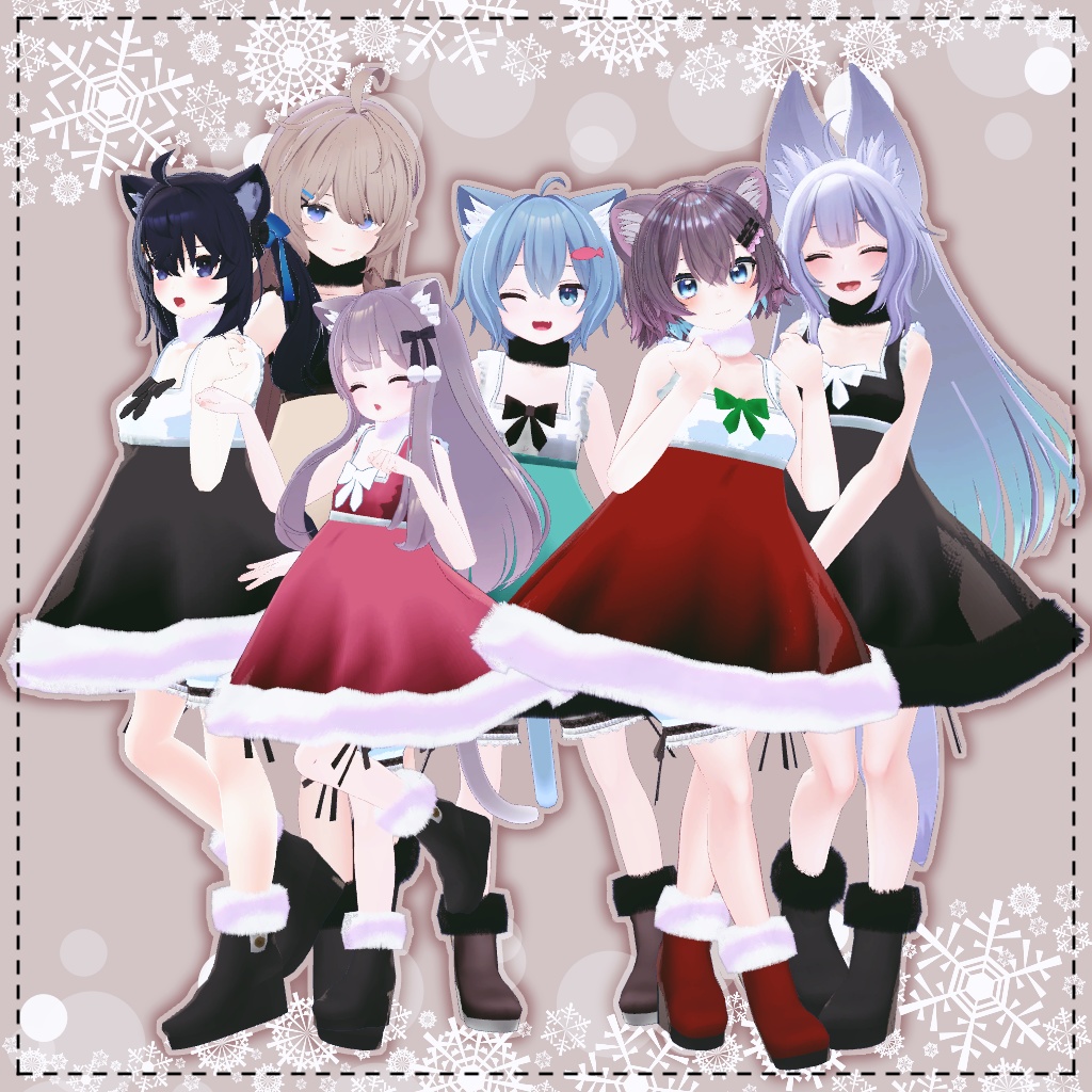 【VRChat想定】キュートウィンター【お着替え用】
