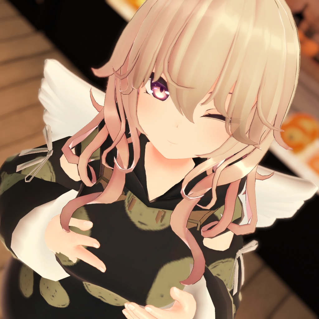 【VRChat想定】エンジェルフード【お着替え用】