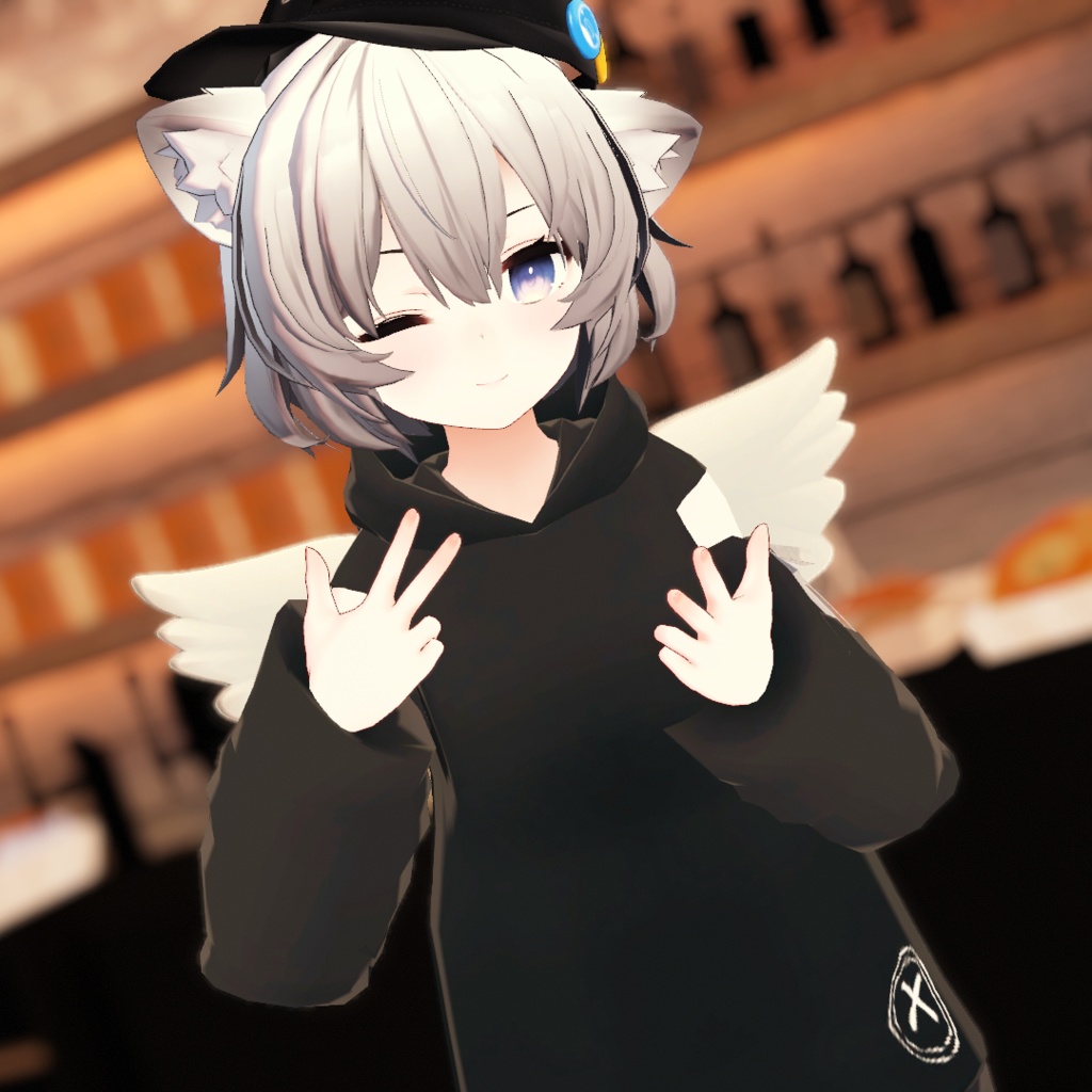 【VRChat想定】エンジェルフード【お着替え用】