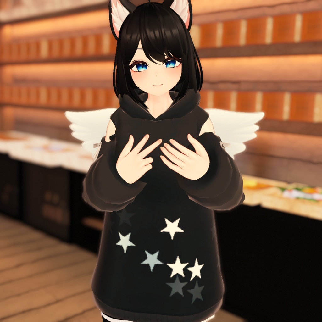 【VRChat想定】エンジェルフード【お着替え用】