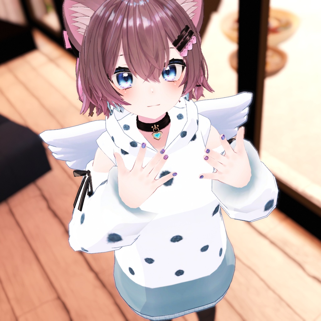 【VRChat想定】エンジェルフード【お着替え用】