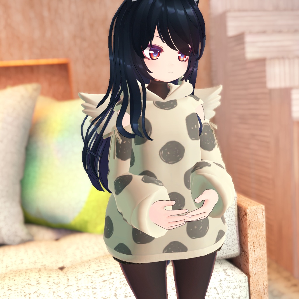 【VRChat想定】エンジェルフード【お着替え用】