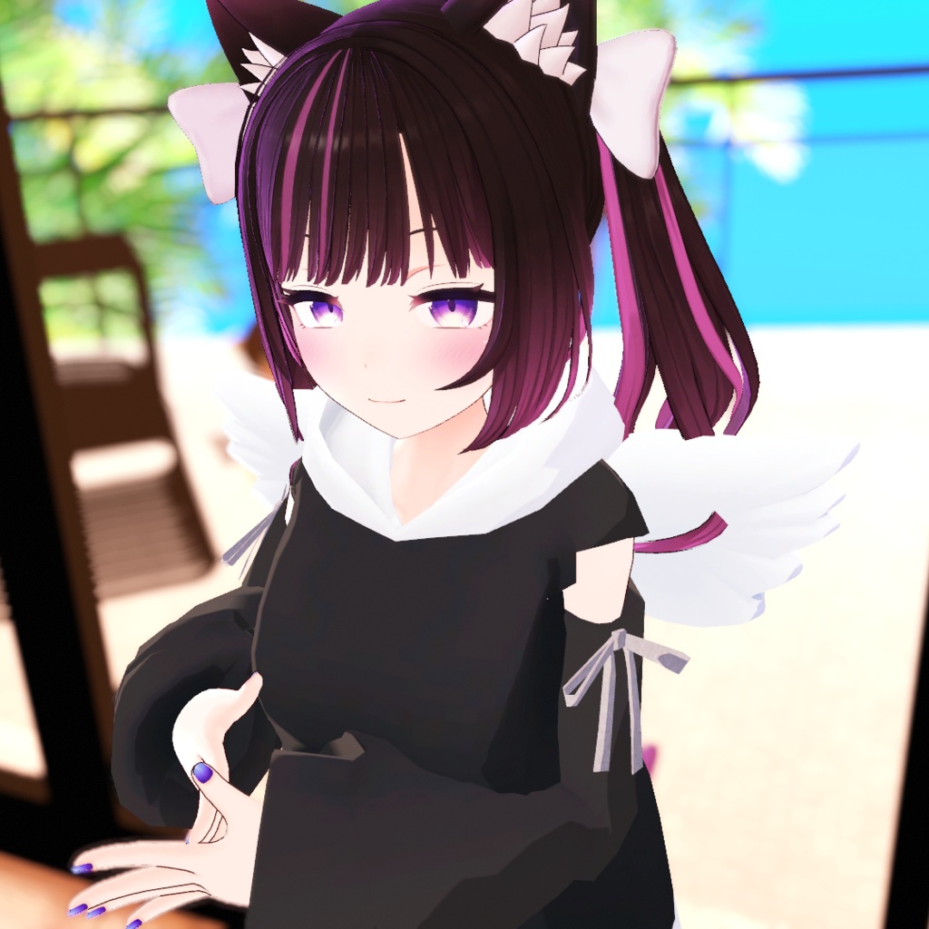 【VRChat想定】エンジェルフード【お着替え用】