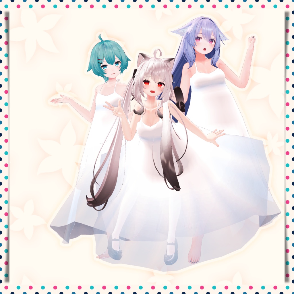 【VRChat想定】サマースカート【お着替え用】